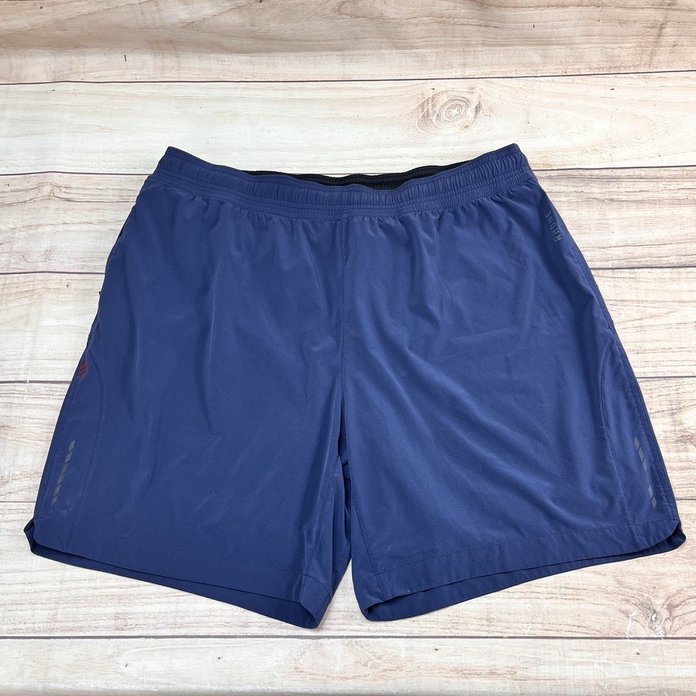 Rhone Drawstring Shorts Sz XLarge Navy‎ Blue Athletic Activewear Running Gym 7 "
